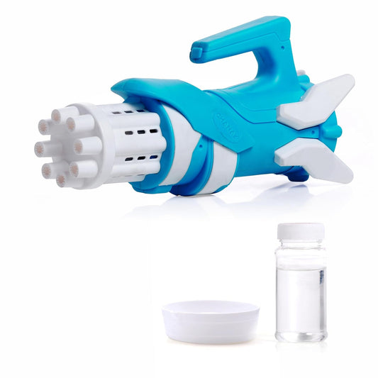 Bubble Gun for Kids, 8- Hole Bubble Gun Toy for Kids Above 3 Years, Bubble Machine for Indoor & Outdoor Play, KIDS TOY