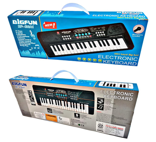 37 Key Big Fun Piano Keyboard Toy for-Kid Black