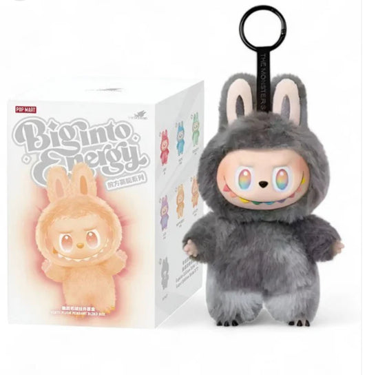 Secret Labubu - Blind Box - Black - Official Authentic Barcoded Pop Mart Labubu Plush – Limited‑Edition Fuzzy Bunny‑Eared Monster - Big Into Energy Collection