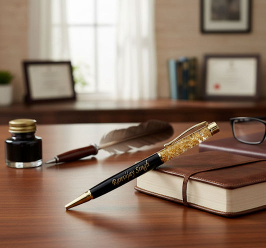 Personalized glitter pen best quality with name