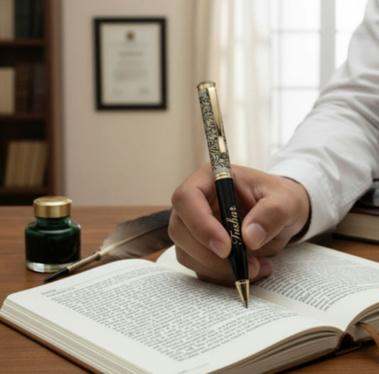 personalised vintage pen | best gift for him | customised pens | with blue ink| customised gifts