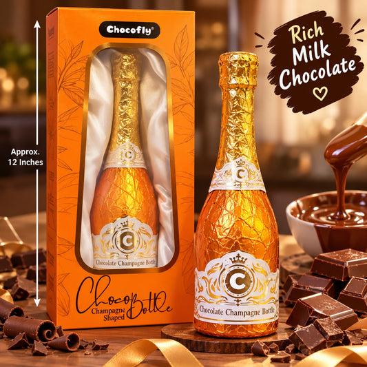 Big Size Champagne Bottle Shape Chocolate | milk chocolate