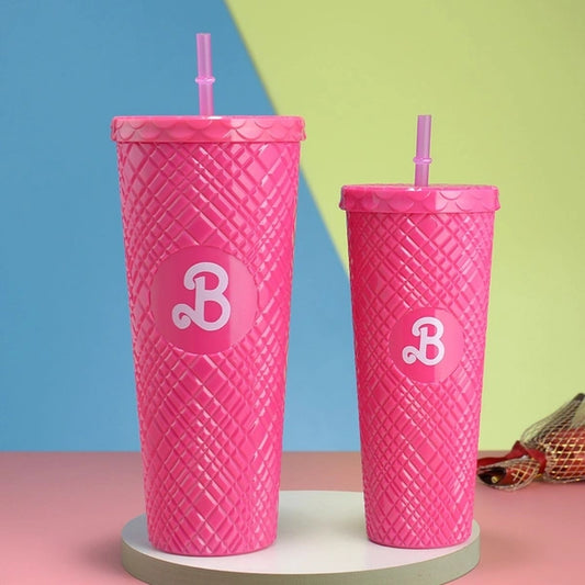 Barbie acrylic tumblers set of 2 in box packing 1200 & 700 ML 2 PC SET