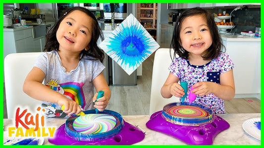 Spin Art Machine DIY Kit Creative Spin & Paint Art Kit -Spinning Art Machine