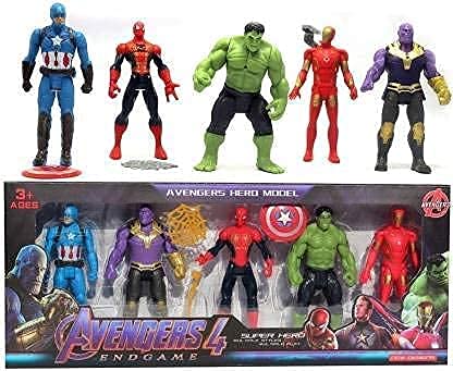 Avengers Superhero Action Figure Toy 5 Pcs Set for Boys Girls