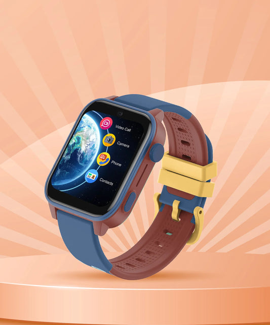 Spiky GNOME 4g Video & Voice Calling Smartwatch with - Blue