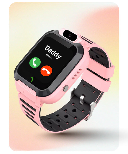 Spiky Basilisk Kids' Cute Waterproof Smartwatch With GPS - Pink