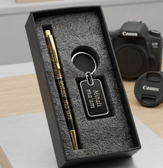 Pen Keychain set with name printing